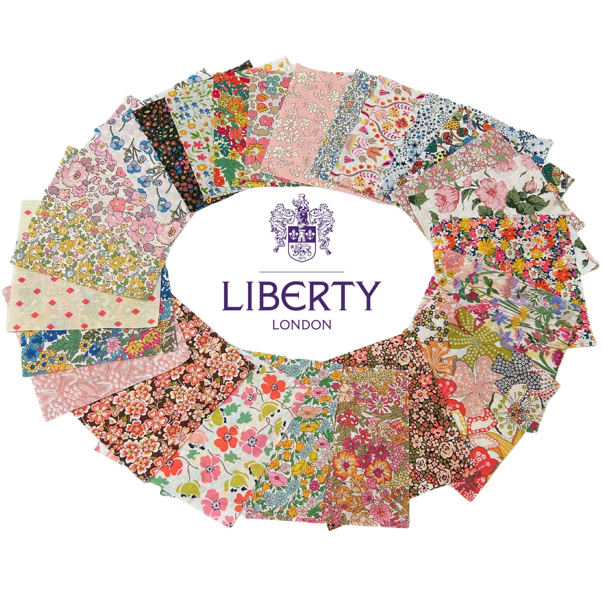 Liberty London Tana Lawn 5 Inch Charm Pack - Random Assortment Prints 25 Total