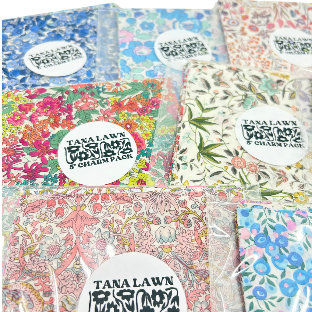 Liberty London Tana Lawn 5 Inch Charm Pack - Random Assortment Prints 25 Total
