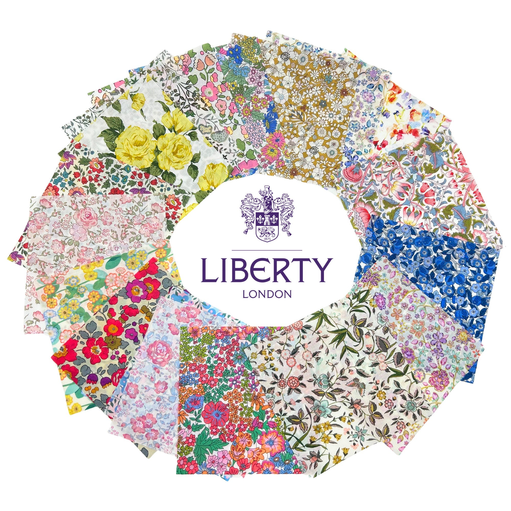 Liberty London Tana Lawn 5 Inch Charm Pack - Random Assortment Prints 25 Total