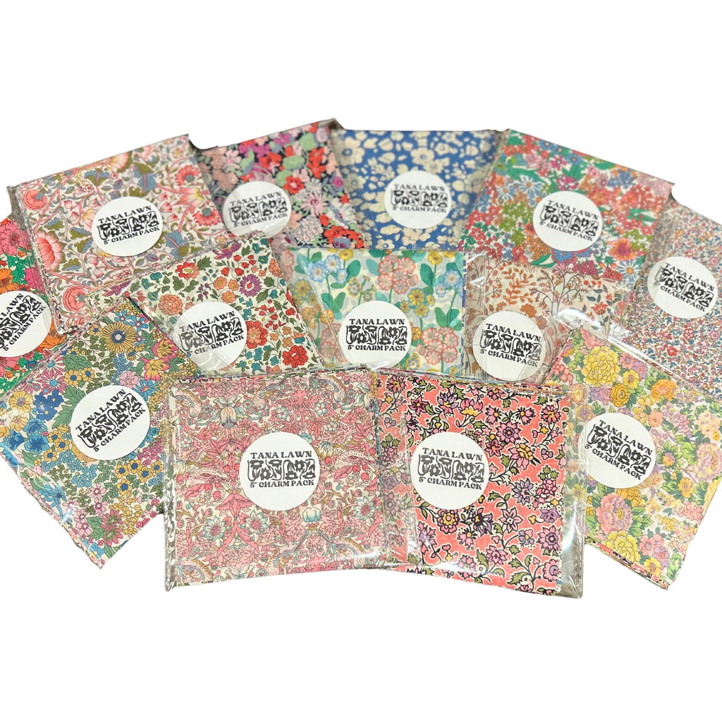 Liberty London Tana Lawn 5 Inch Charm Pack - Random Assortment Prints 25 Total