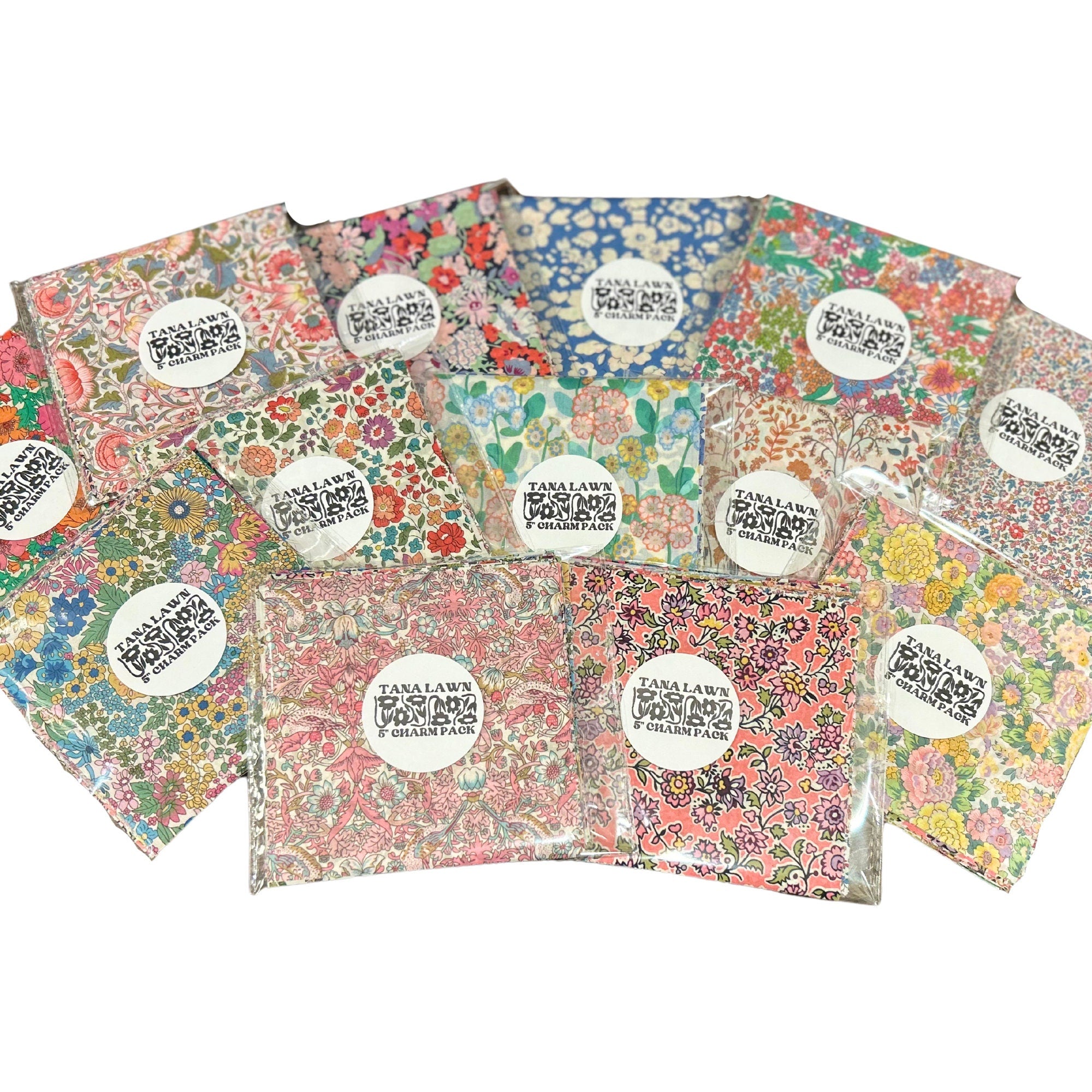 Liberty London Tana Lawn 5 Inch Charm Pack - Random Assortment Prints 25 Total