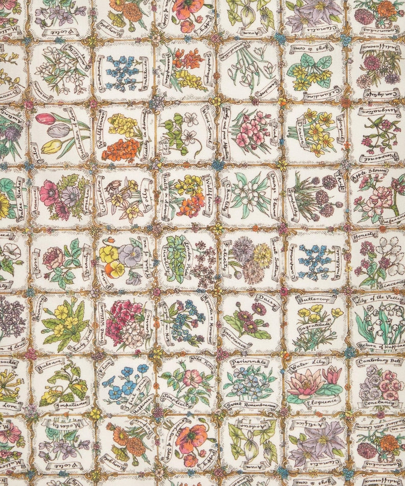 Liberty of London Tana Lawn - Language Flowers C