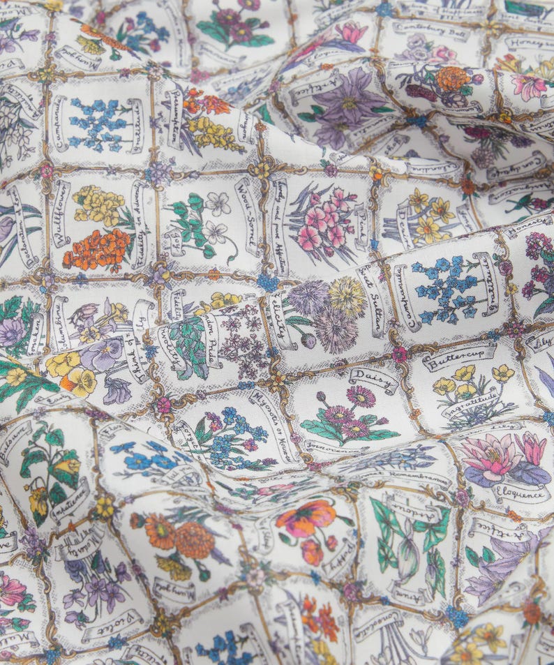 Liberty of London Tana Lawn - Language of Flowers Pink