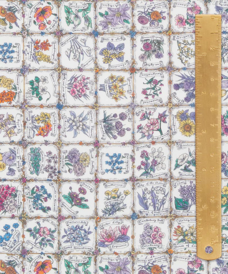 Liberty of London Tana Lawn - Language of Flowers Pink