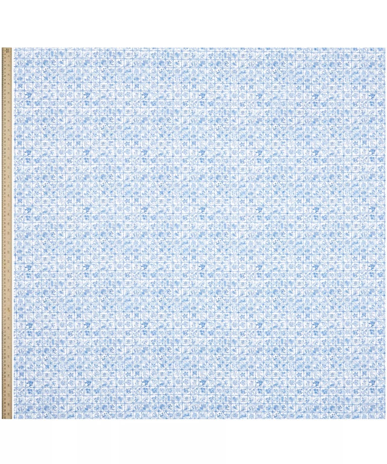 Liberty of London Tana Lawn - Language of Flowers Blue